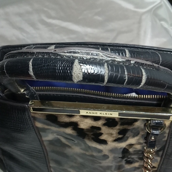 - Anne Klein alligator cheetah handbag vintage - Picture 6 of 7